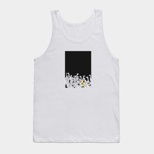 A yellow duck among the other different color represent confidence Tank Top